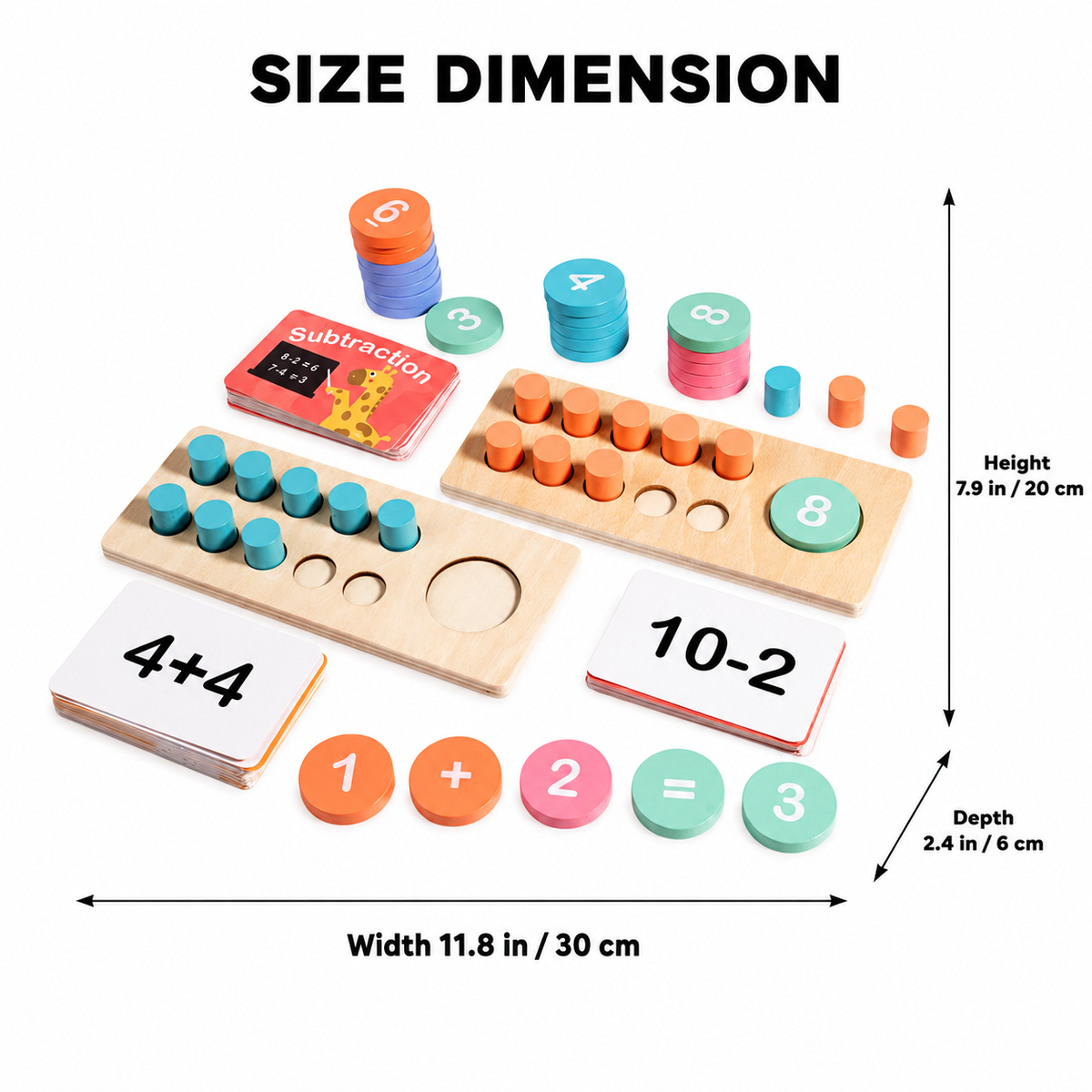 Size Dimension Ten-Frame Counting Set IKAVOS